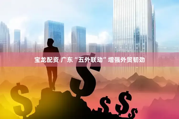 宝龙配资 广东“五外联动”增强外贸韧劲