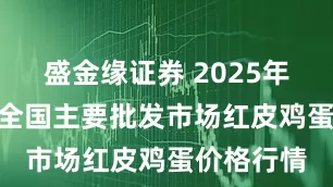 盛金缘证券 2025年6月17日全国主要批发市场红皮鸡蛋价格行情