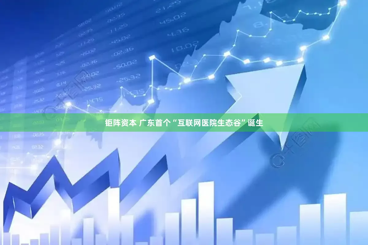 钜阵资本 广东首个“互联网医院生态谷”诞生